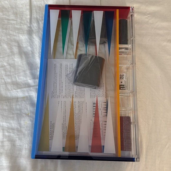 New Clear Acrylic Backgammon Set - Picture 2 of 2